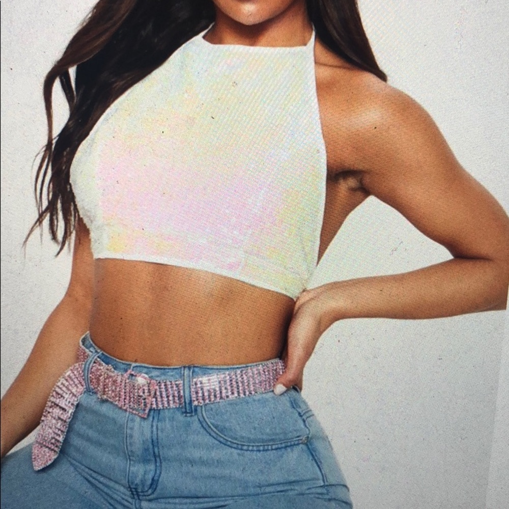 White sequin